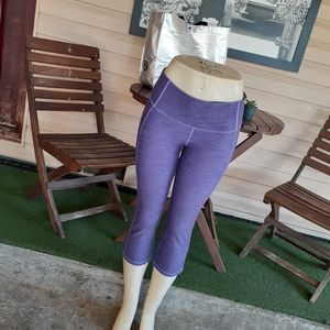 Lululemon Gather & Crow Crop Purple Leggings